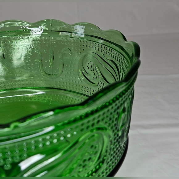 Vintage MCM E.O. Brody Co M6000 Glass Compote Pedestal Bowl - Picture 4 of 10